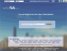 Tablet Screenshot of nz.wikifun.com
